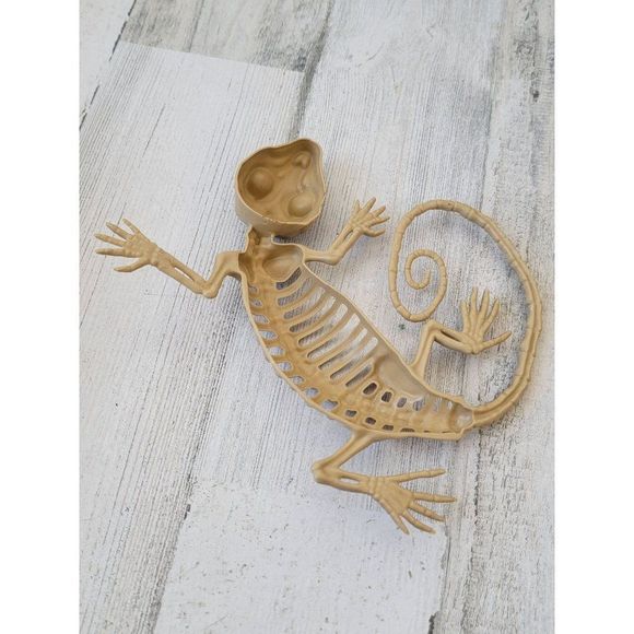 Skeleton lizard iguana Halloween pop Decor toy - Picture 4 of 5
